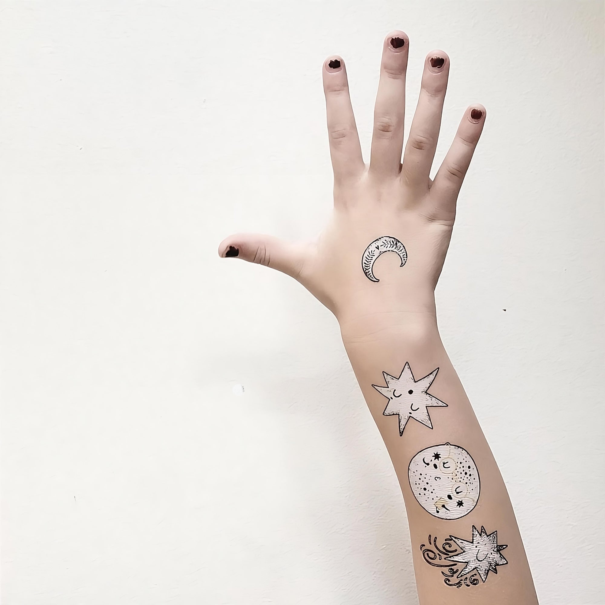 Beautiful Moon Tattoo Designs for Kids