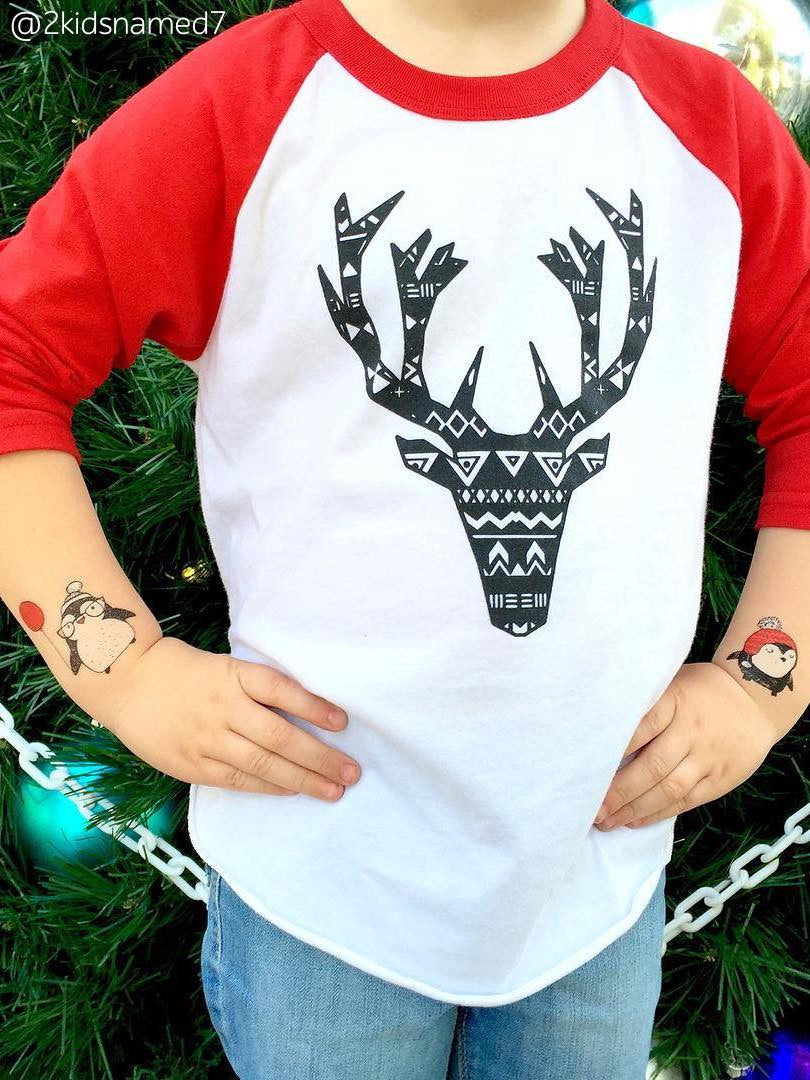 DUCKY STREET kids temporary Tattoo Penguins designed by Marina Zlochin - 2