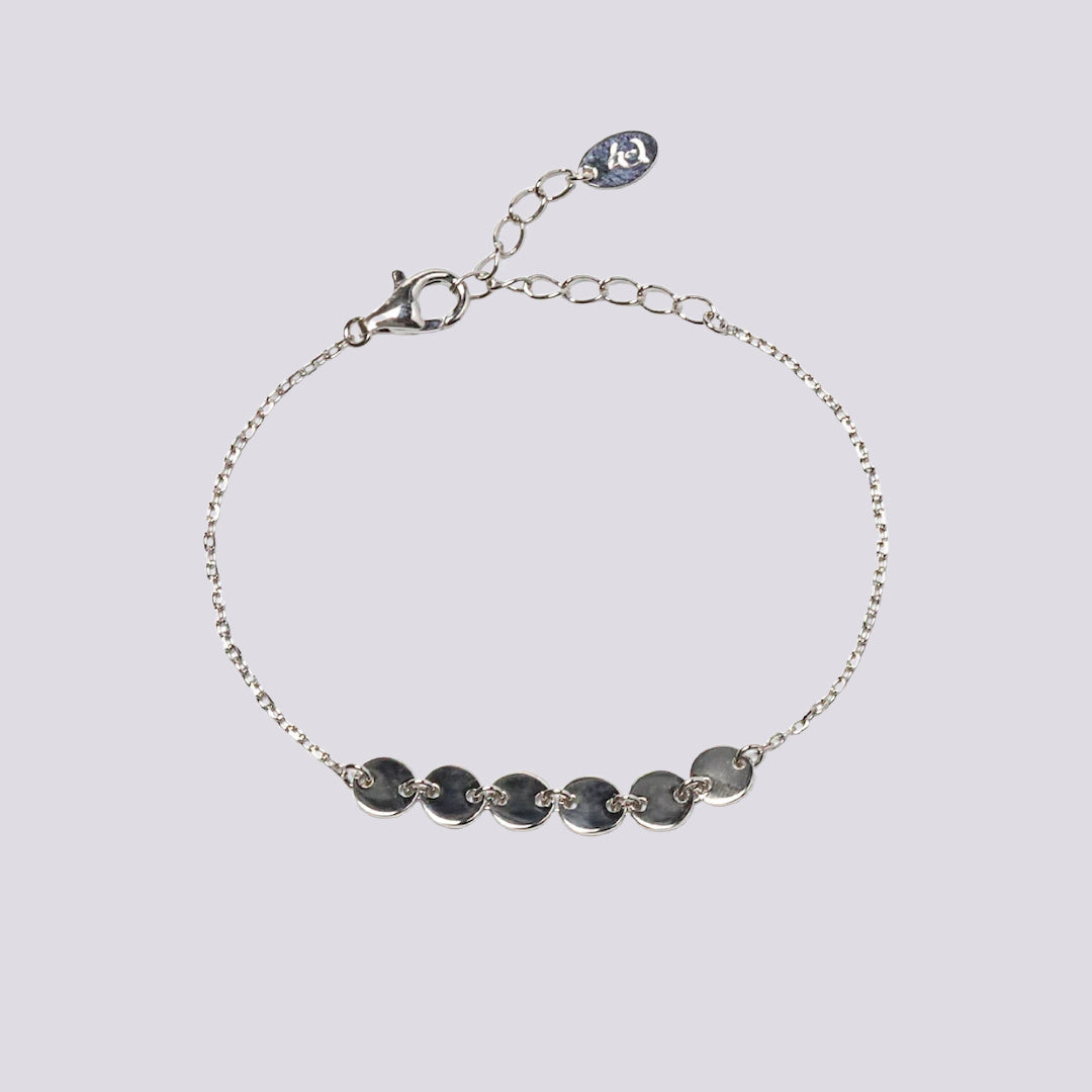 Silver coin bracelet sales