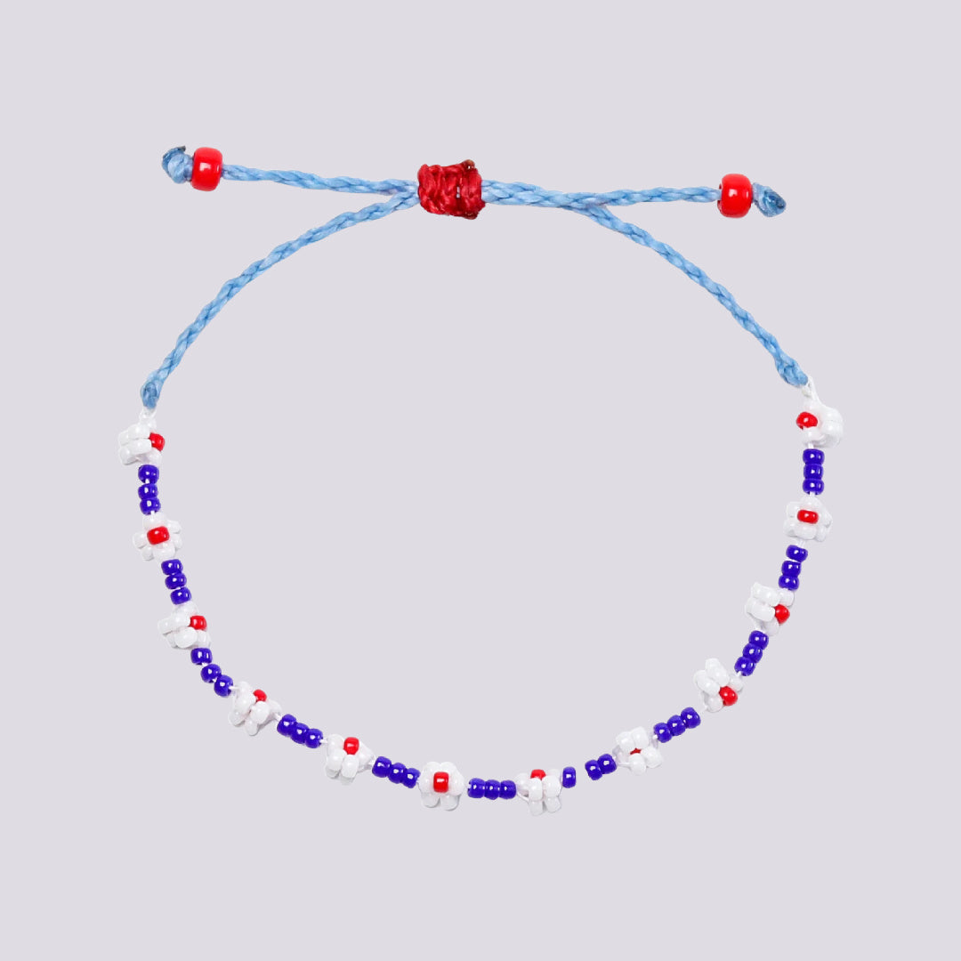 DAISY RED, WHITE AND BLUE