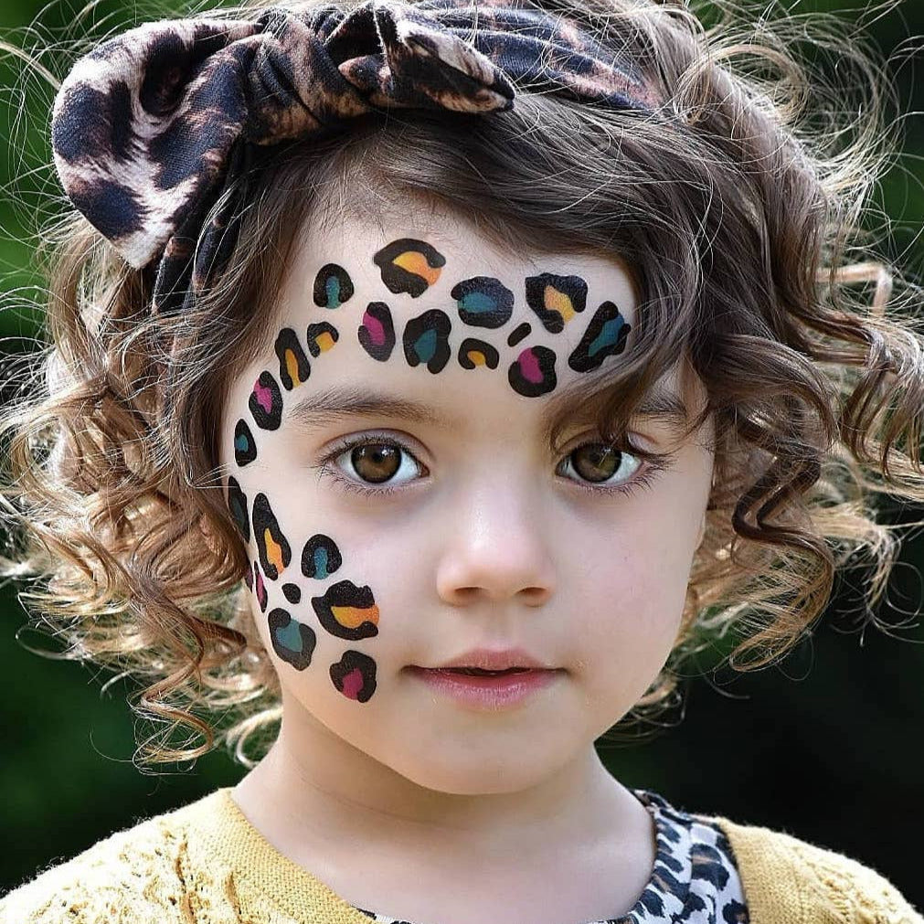 Howzer Face Print Leopard Print Face Paint