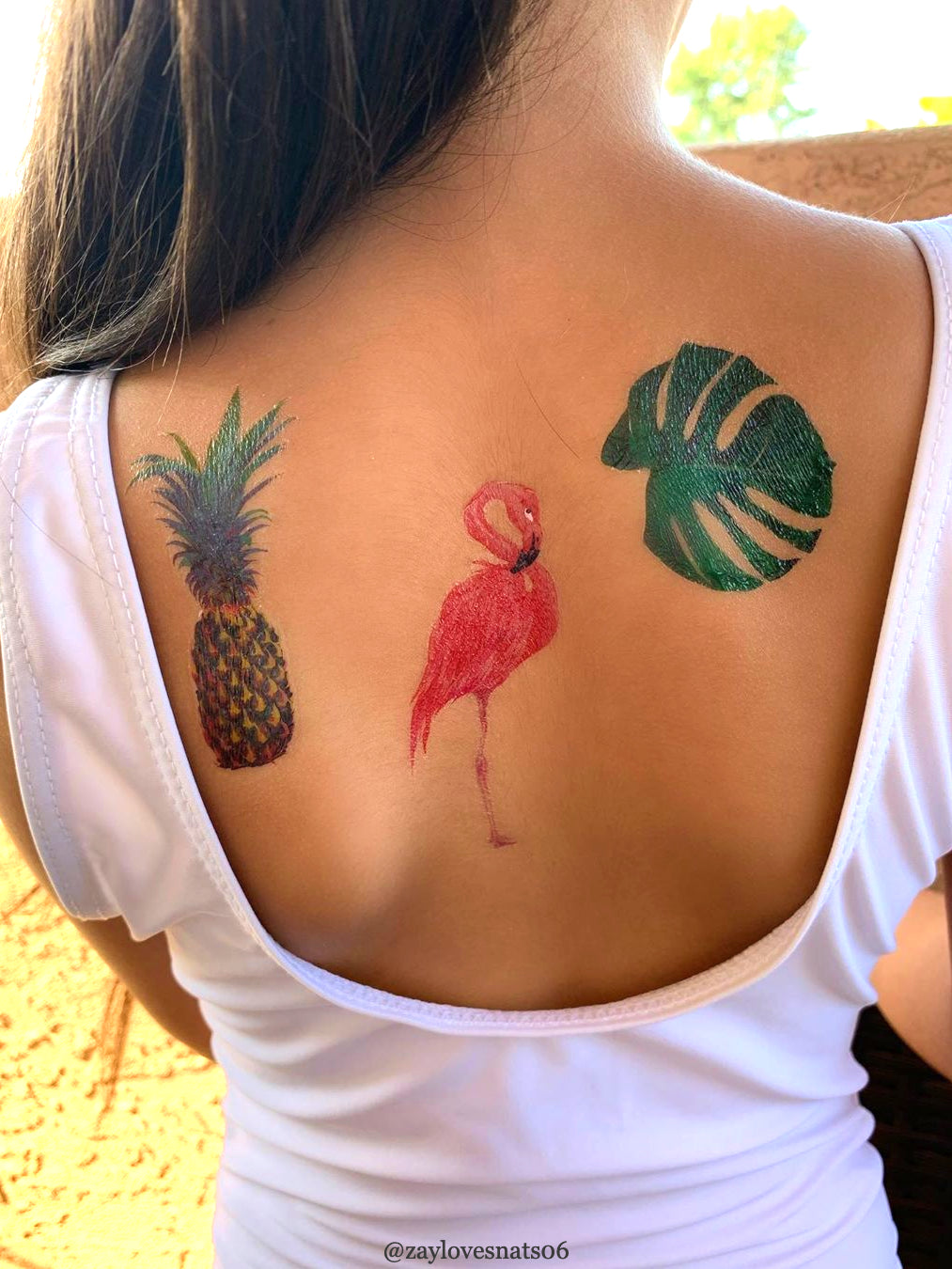 Buy 12 Pieces/Lot Watercolor Flying Birds Flash Fake Waterproof Tattoos  Stickers Paper Funny Hummingbird Kids Body Arm Temporary Tattoos Flamingo  Women Chest Art Decals 10x6cm Online at Lowest Price Ever in India |