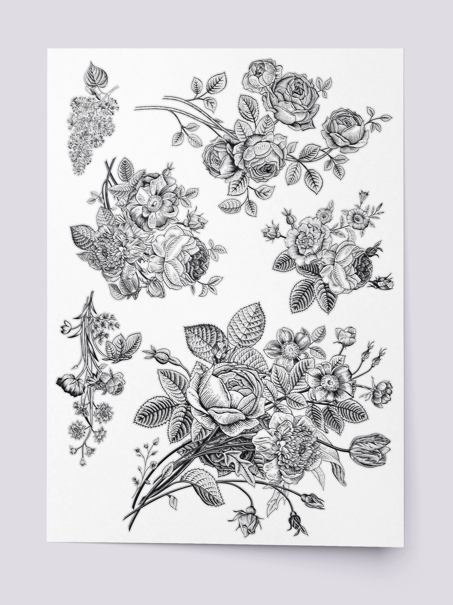 Flower vintage Baroque scroll Victorian frame border floral ornament leaf  engraved retro pattern rose peony decorative design tattoo black and white  filigree calligraphic vector Stock Vector | Adobe Stock