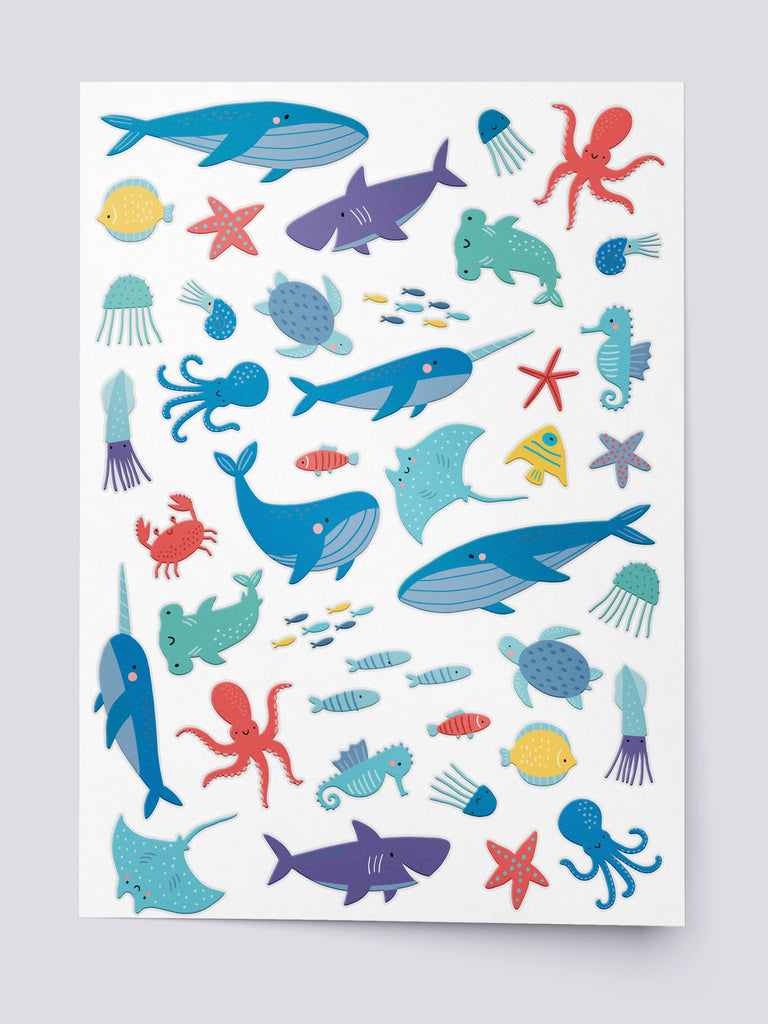 Sea Life Temporary Tattoo Set for Kids