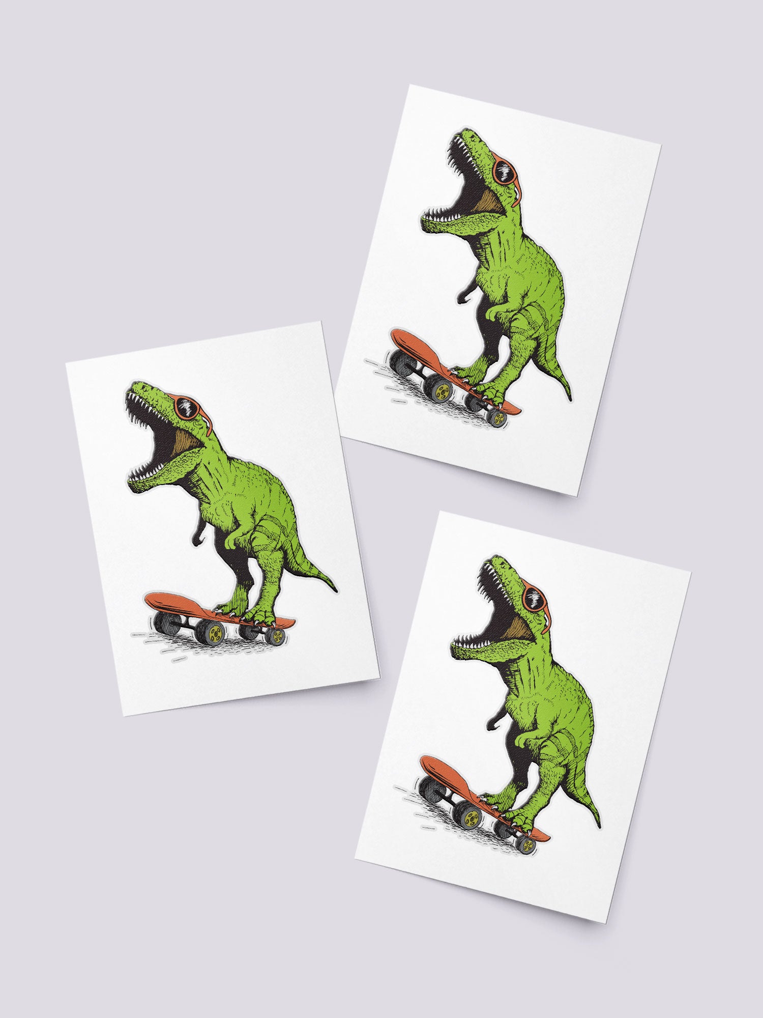 Ducky Street Dinosaurs Temporary Tattoos. Set of Roarsome Dino Body stickers.