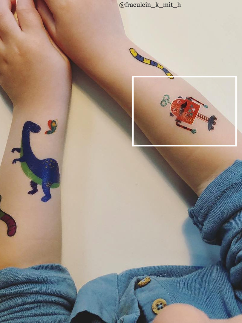 Buy Robot Love Temporary Tattoo set of 2 Online in India - Etsy