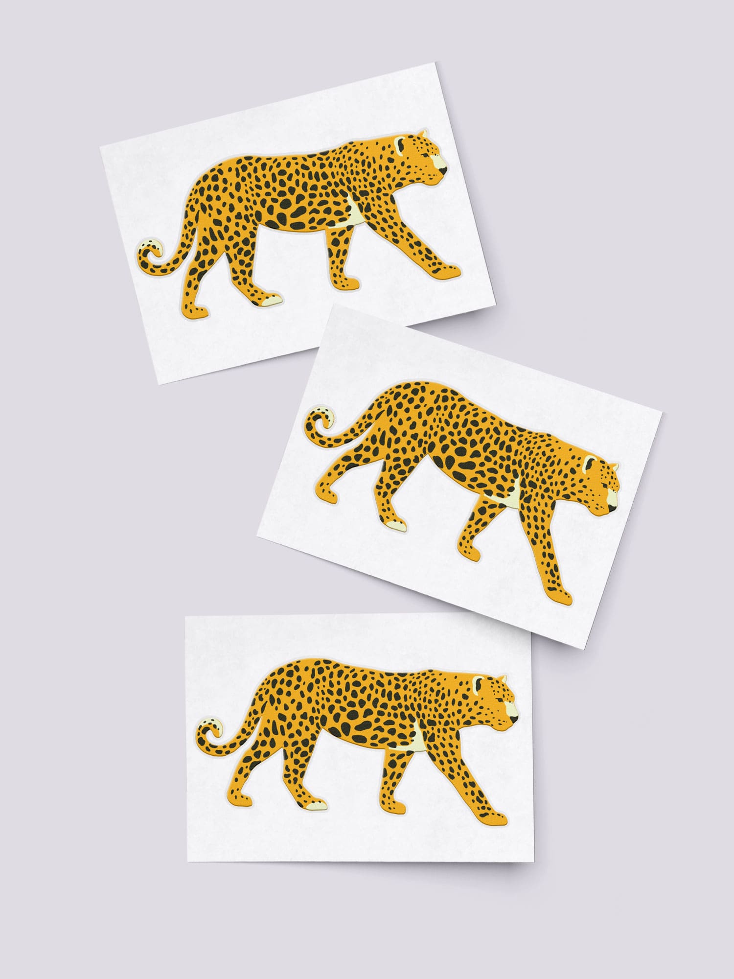 Leopard in the jungle wild animal sticker