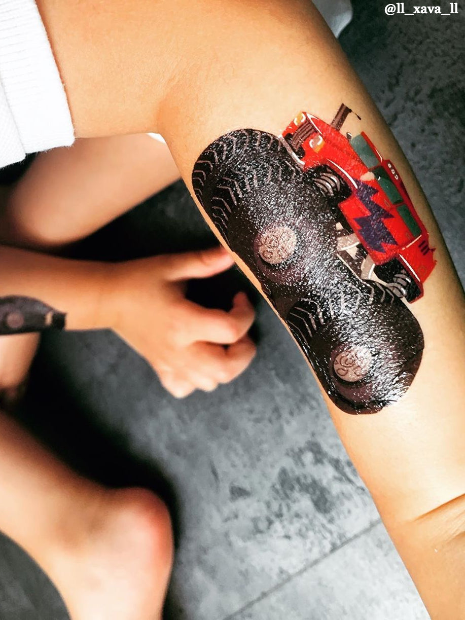 Monster Truck Temporary Tattoos - Big Wheels, Big Fun!