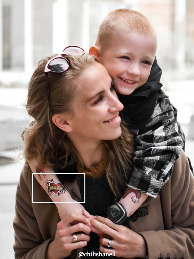 Mom heart tattoo