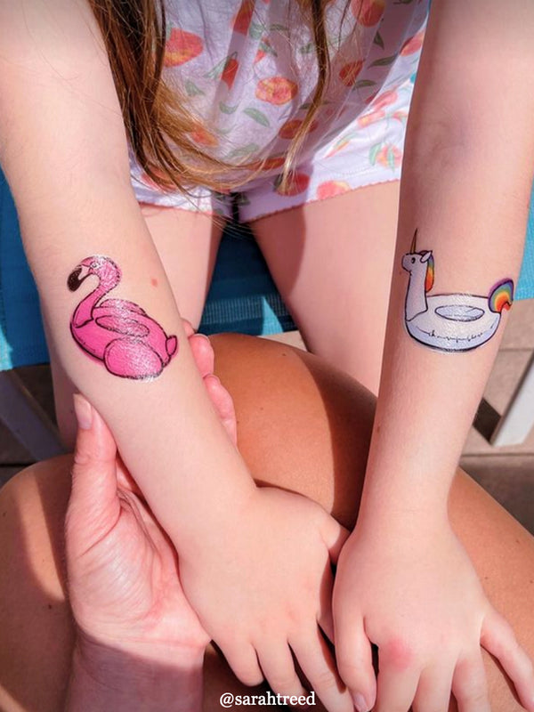 Vibrant Flamingo Tattoo