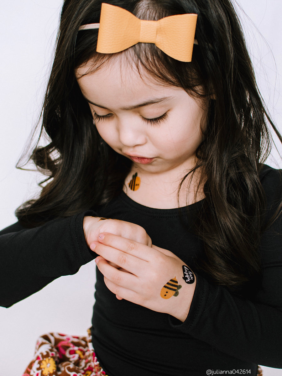 Funny bees kids tattoos by Ducky street