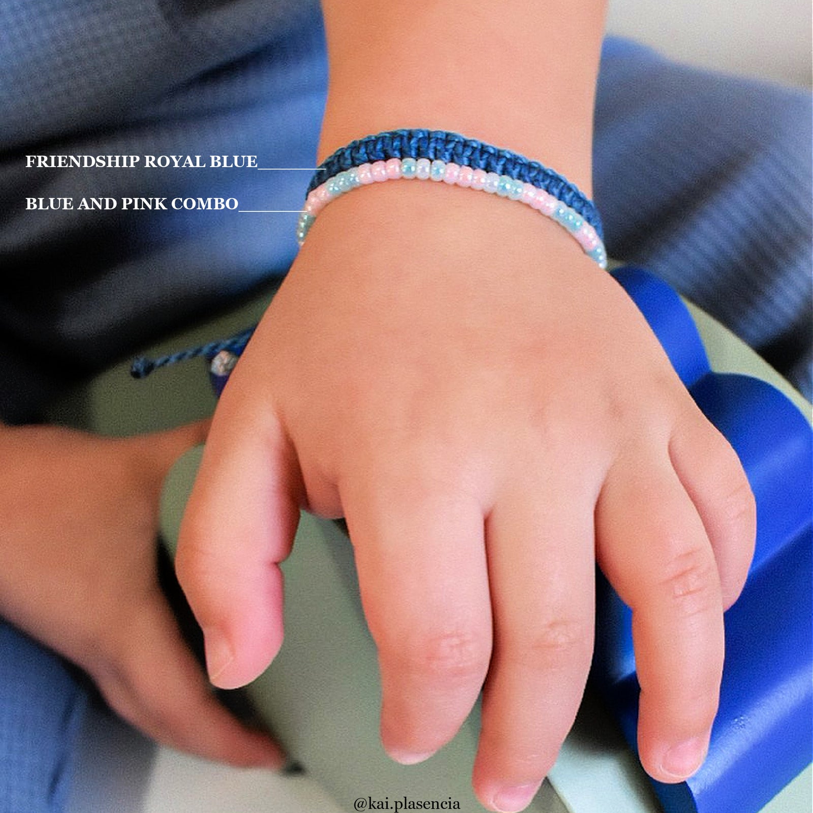 BLUE AND PINK COMBO kids bracelet Ducky Street
