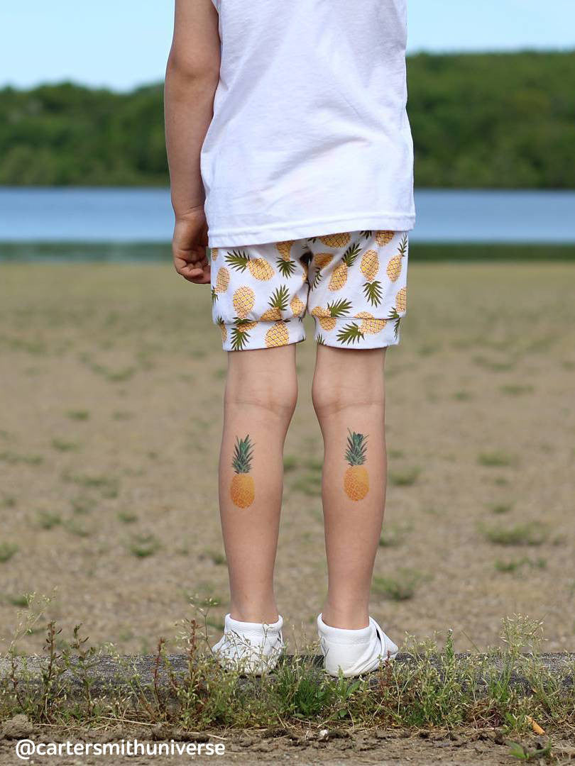 DUCKY STREET kids temporary Tattoo Pineapple designed by duckystreet - 9