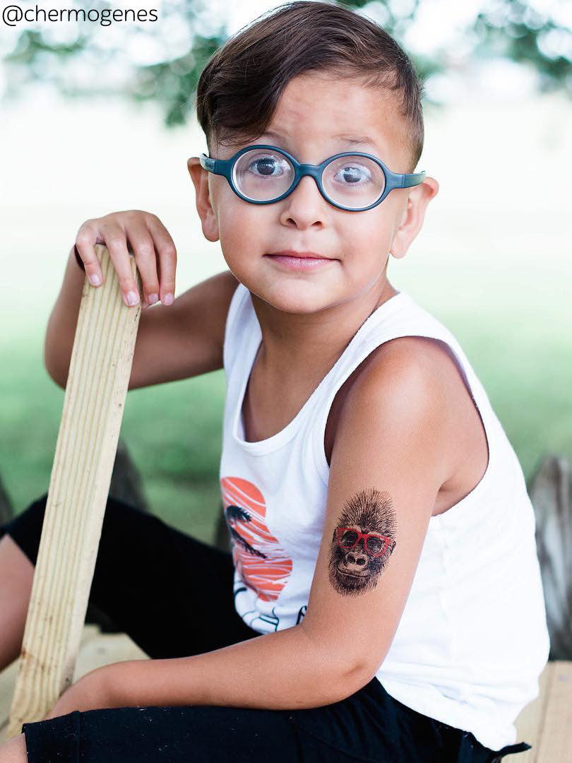 DUCKY STREET kids temporary Tattoo Gorilla designed by Anastasia Lembrik - 8