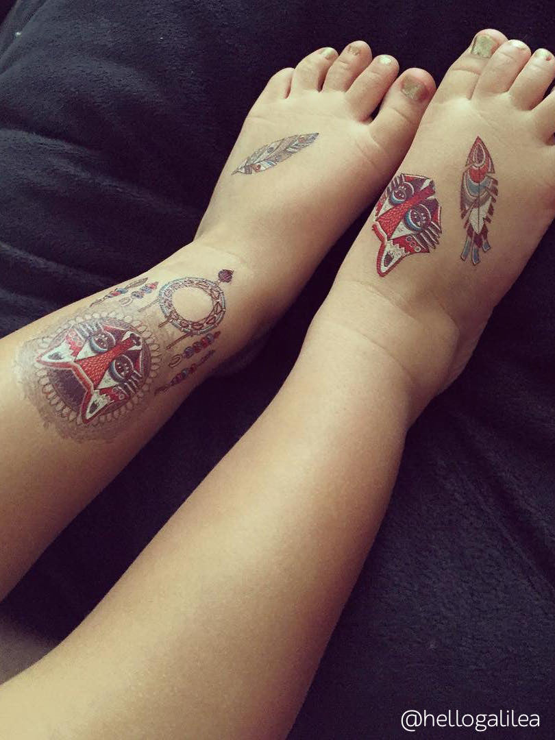 DUCKY STREET kids temporary Tattoo sheet Tribal designed by Mutovina Anastasya - 7