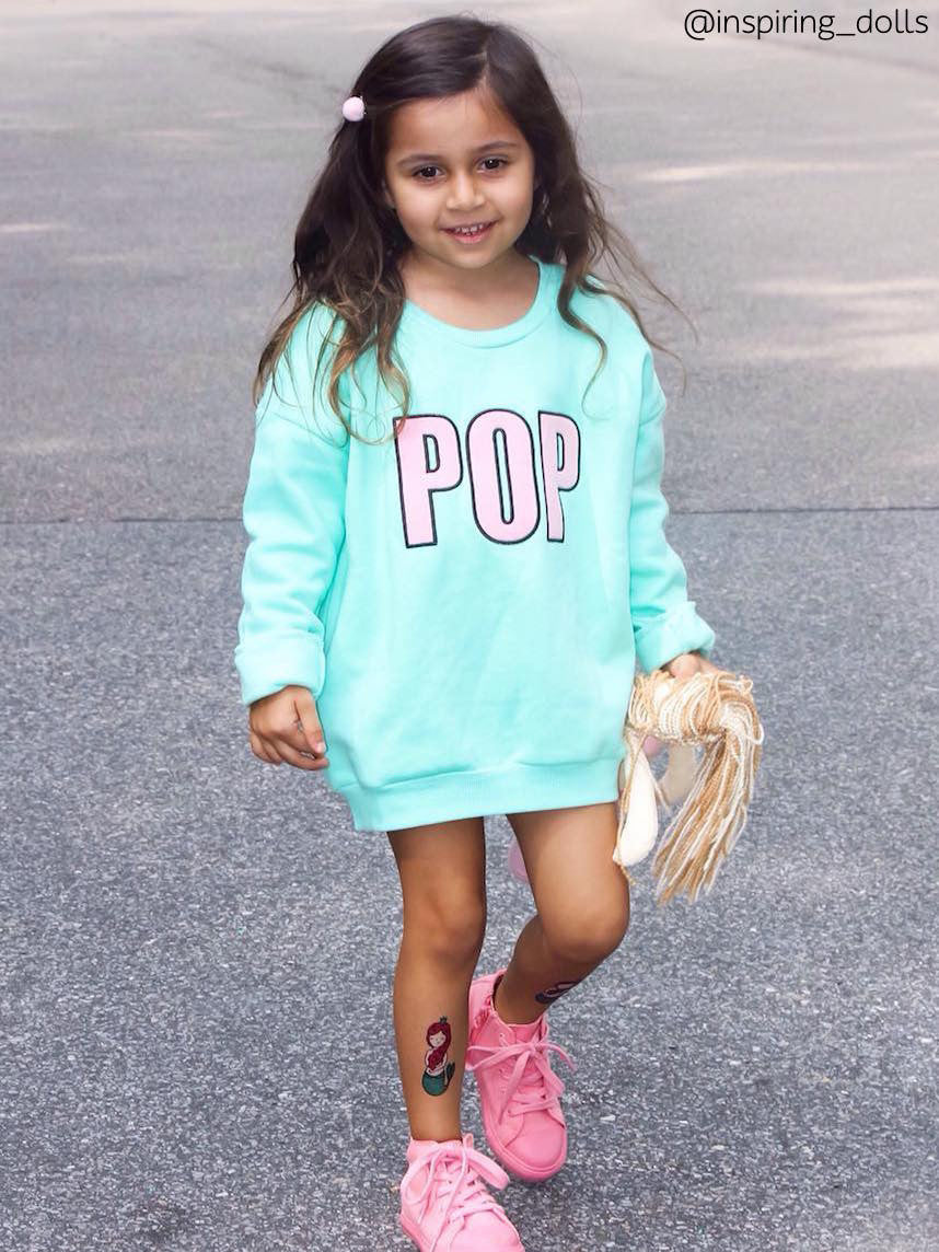 DUCKY STREET Kids Temporary Tattoo Little Mermaid 