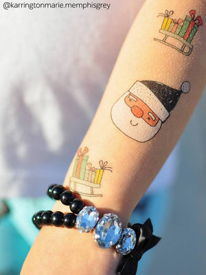 DUCKY STREET kids temporary Tattoo sheet Festive doodles designed by Marina Zlochin - 9