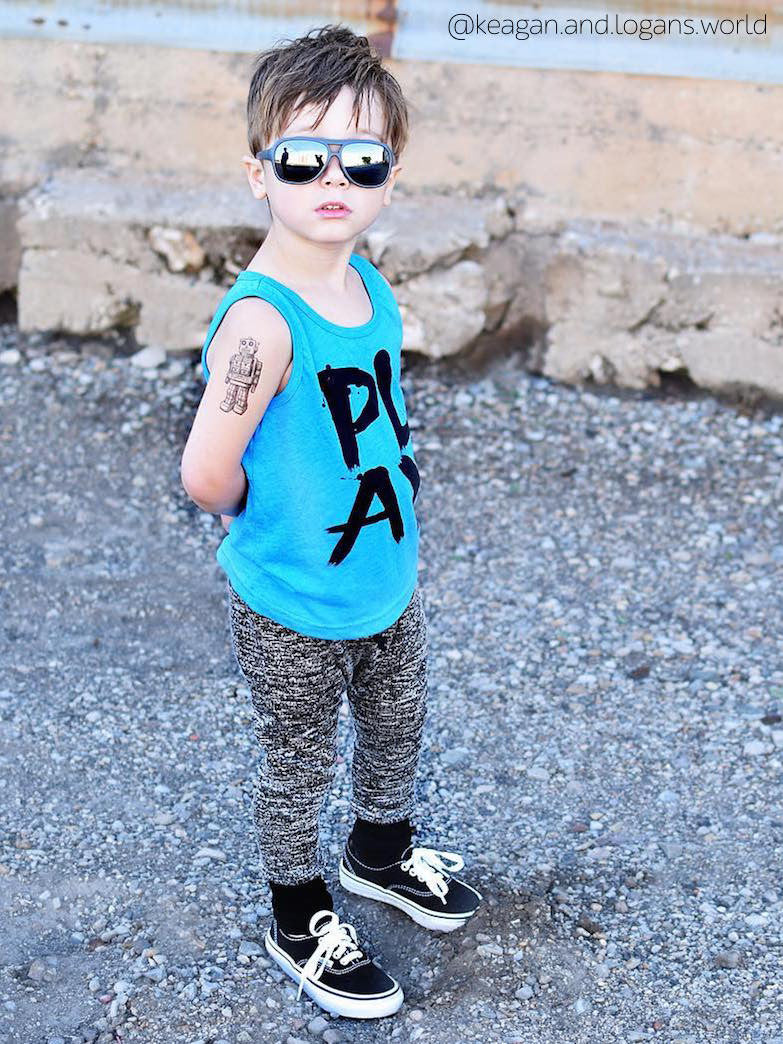 DUCKY STREET kids temporary Tattoo Robot designed by duckystreet - 4