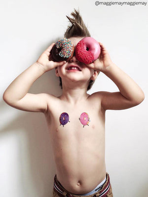 DUCKY STREET kids temporary Tattoo Donuts designed by Maria Kalyagina - 6