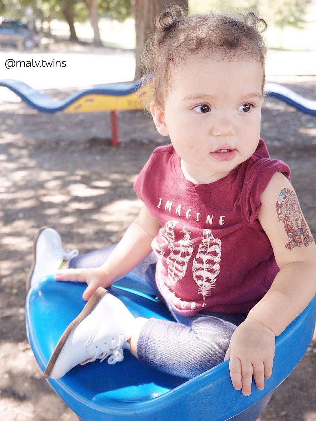 DUCKY STREET kids temporary Tattoo sheet Tribal designed by Mutovina Anastasya - 2