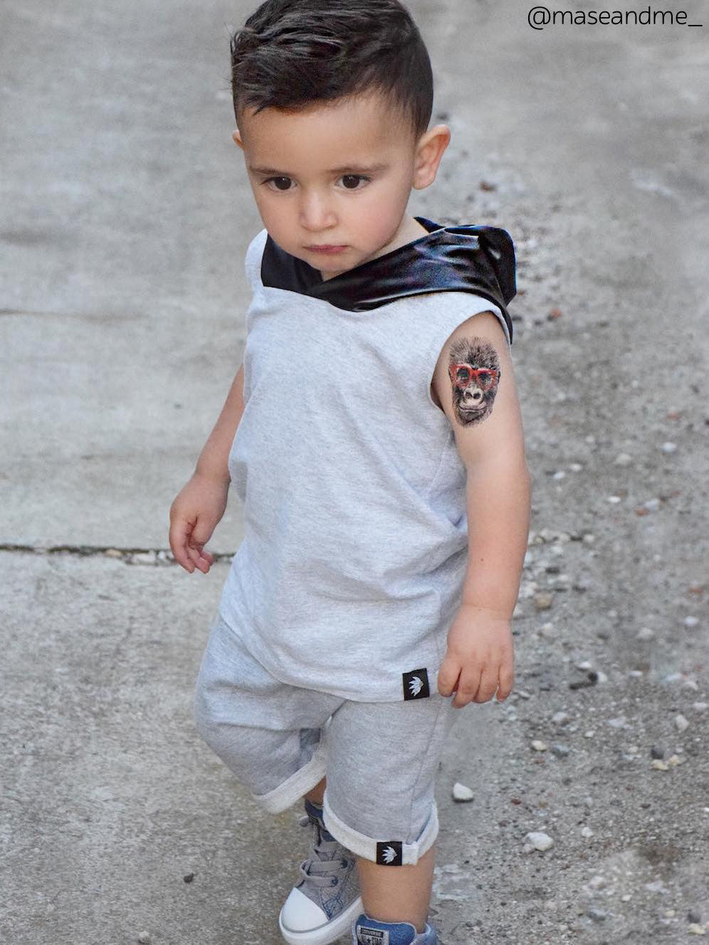 DUCKY STREET kids temporary Tattoo Gorilla designed by Anastasia Lembrik - 4