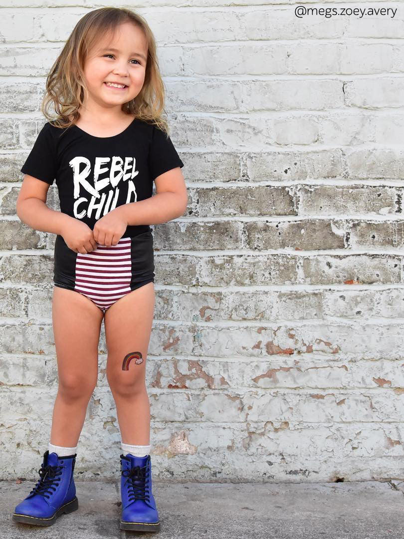 DUCKY STREET kids temporary Tattoo Rainbow designed by Mutovina Anastasya - 5