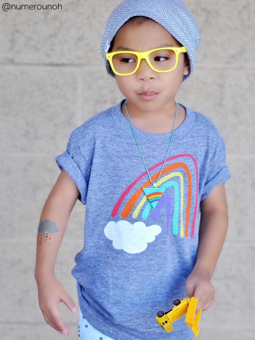 DUCKY STREET kids temporary Tattoo Cloud designed by Pink Pueblo - 4