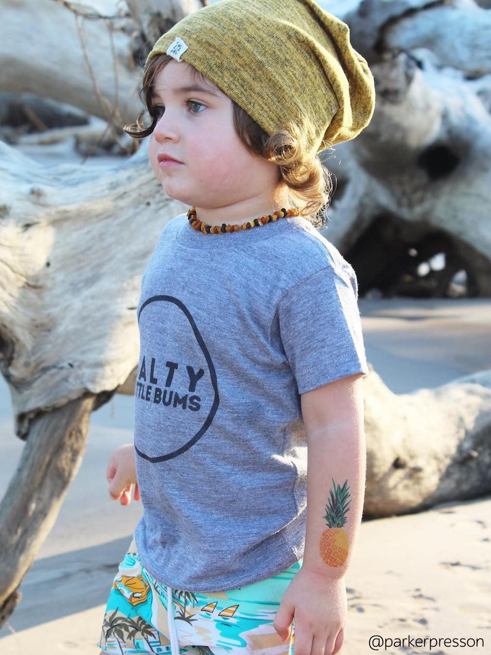 DUCKY STREET kids temporary Tattoo Pineapple designed by duckystreet - 8