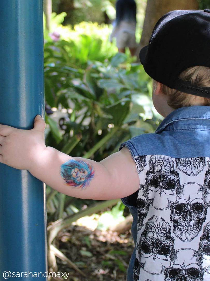 DUCKY STREET kids temporary Tattoo Lion designed by Anastasia Lembrik - 5