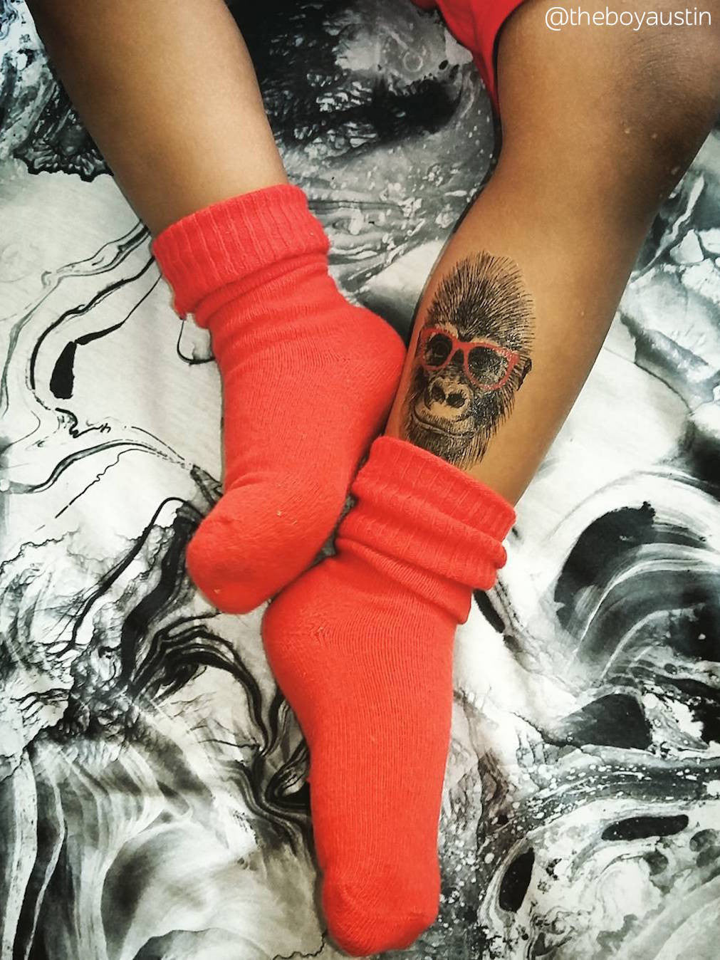 DUCKY STREET kids temporary Tattoo Gorilla designed by Anastasia Lembrik - 3