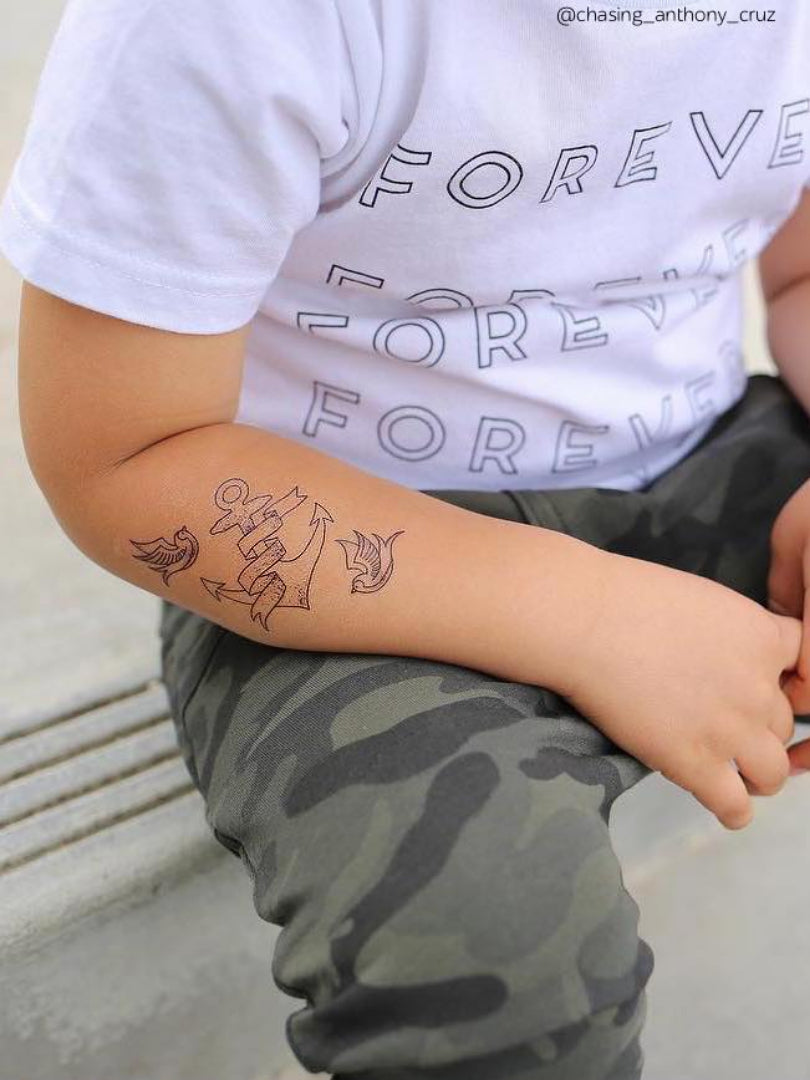 Sailor Anchor Temporary Tattoos for Kids - Party Fun