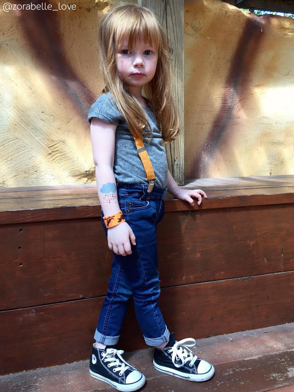 DUCKY STREET kids temporary Tattoo Cloud designed by Pink Pueblo - 5